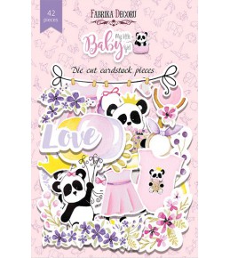 Набор высечек "My little baby girl", 42 шт 